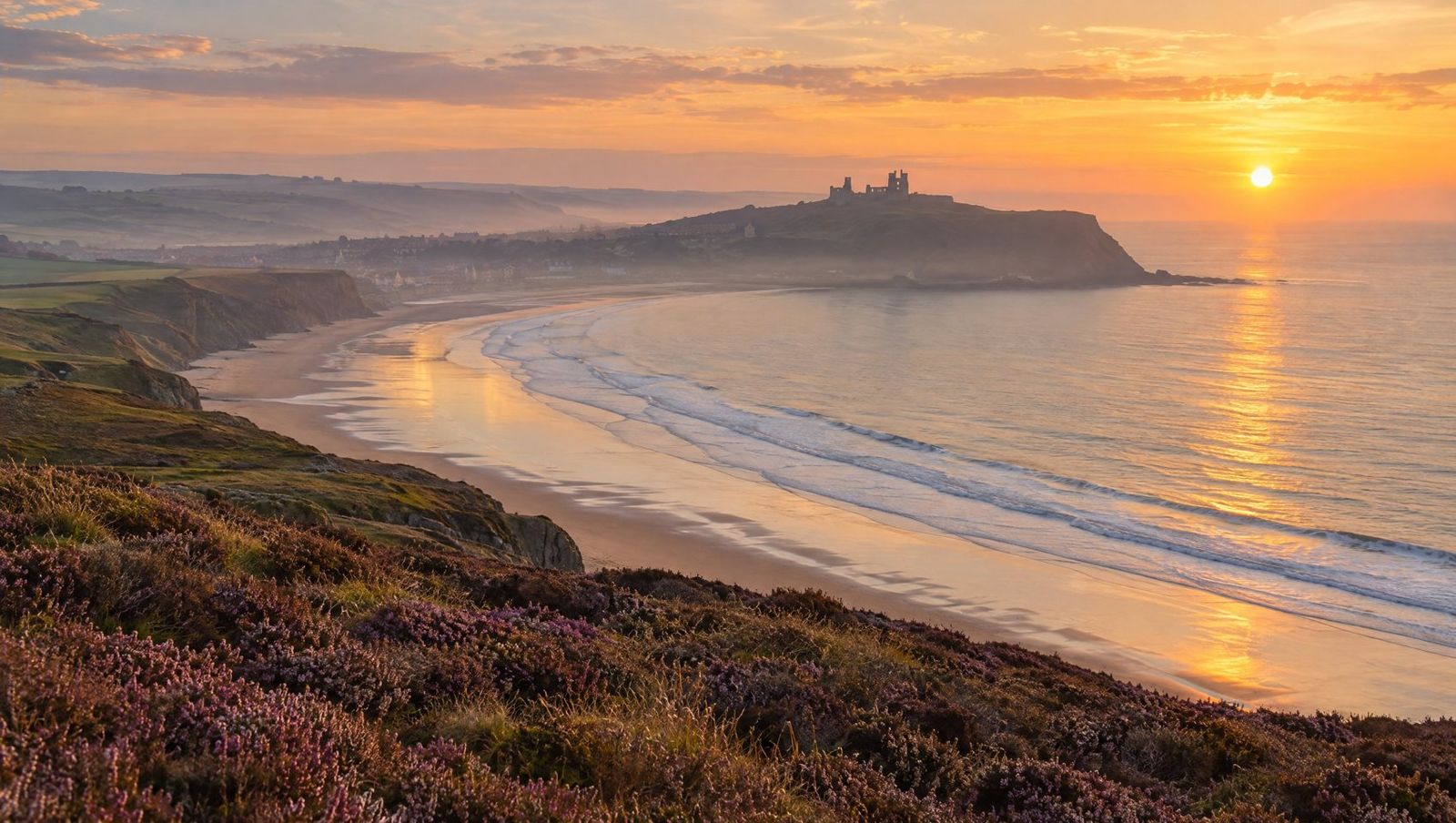 Scarborough's North Bay at sunrise